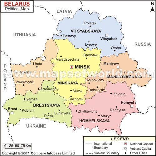 Babrujsk Map